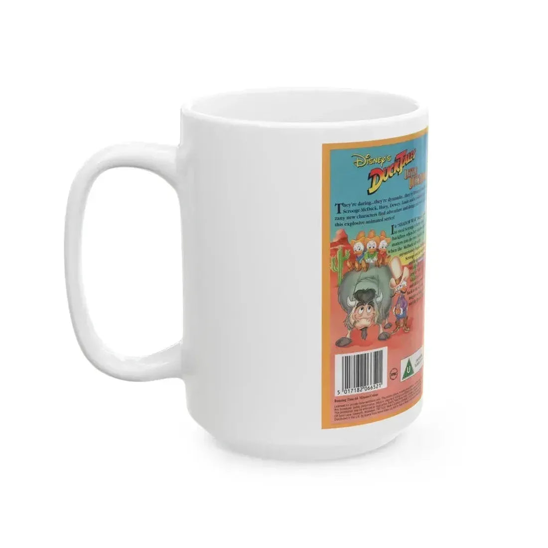 DUCK TALES LITTLE DUCKAROOS (VHS COVER) - White Coffee Mug - Go Mug Yourself