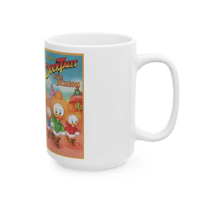 DUCK TALES LITTLE DUCKAROOS (VHS COVER) - White Coffee Mug-Go Mug Yourself