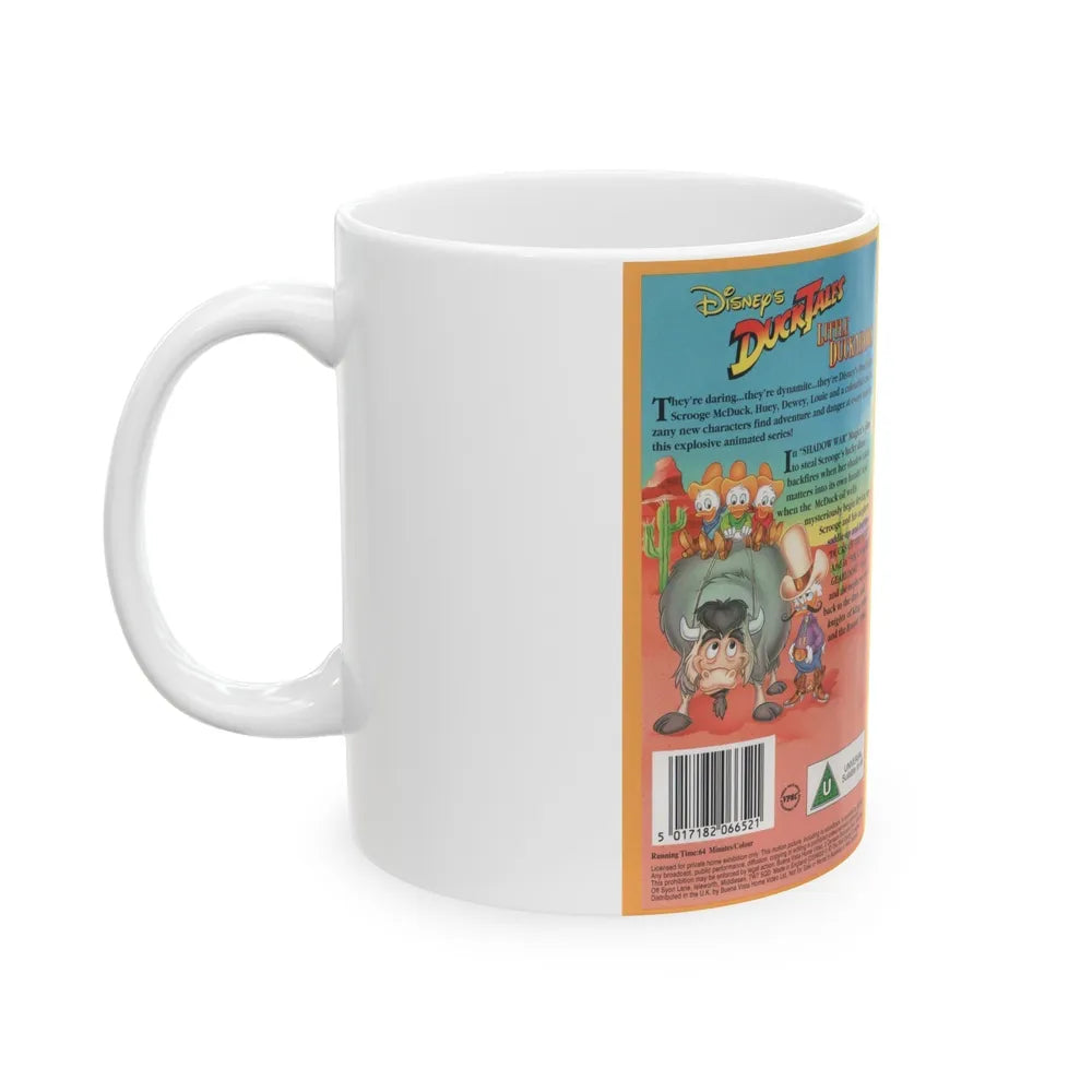 DUCK TALES LITTLE DUCKAROOS (VHS COVER) - White Coffee Mug-Go Mug Yourself