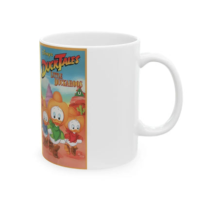 DUCK TALES LITTLE DUCKAROOS (VHS COVER) - White Coffee Mug-Go Mug Yourself