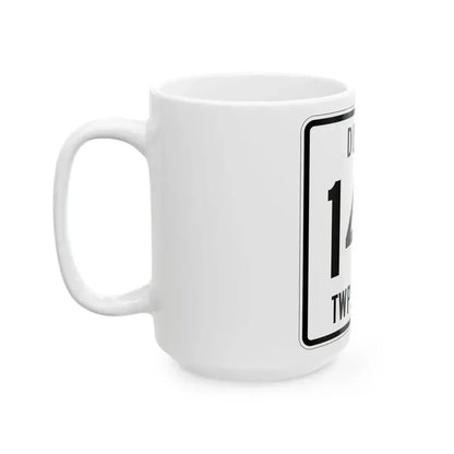 Dudley Township Route 146 Hardin County Ohio (Ohio) (Road Sign) White Coffee Mug - Go Mug Yourself