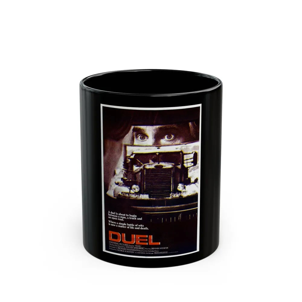 DUEL 1971 Movie Poster - Black Coffee Mug-11oz-Go Mug Yourself