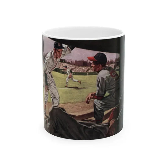 Dugout Rebel, The American Magazine, September 1951 - White Coffee Mug 11oz - Go Mug Yourself