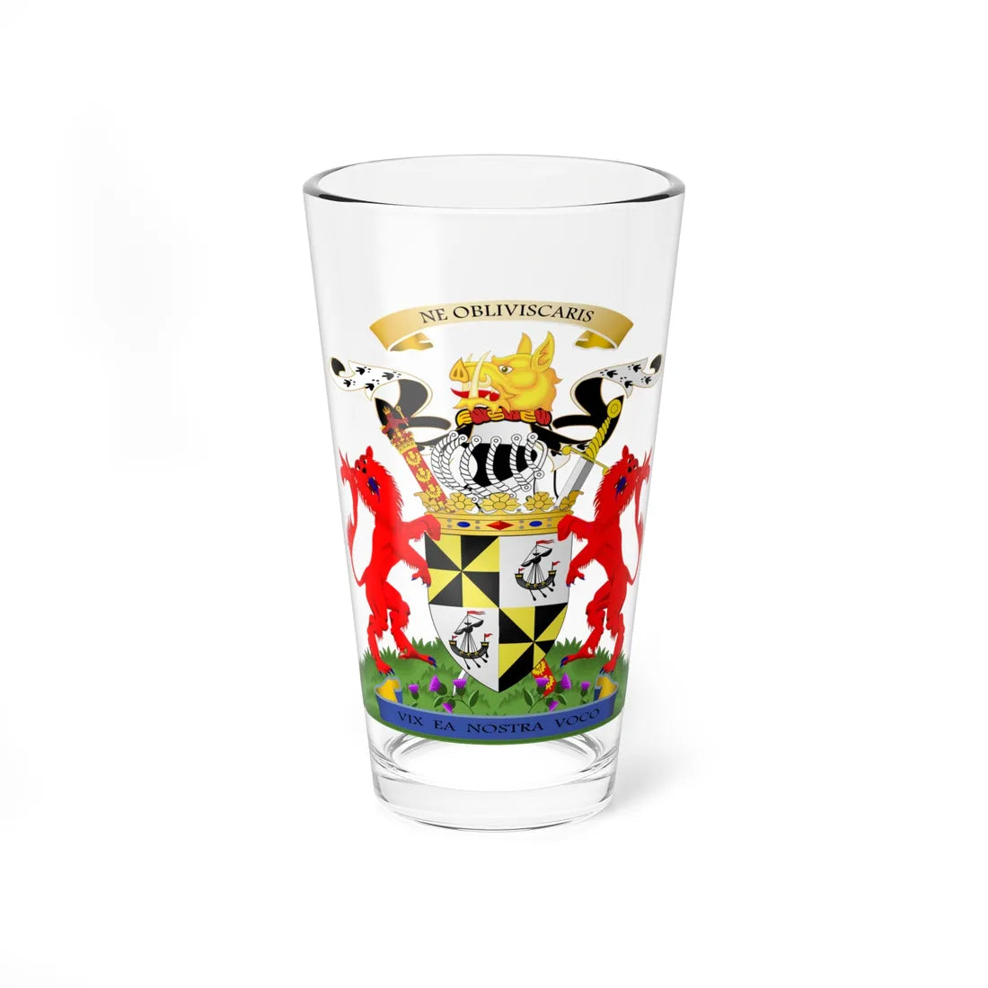 Duke of Argyll coat of arms (Scotland) (Coat of Arms) Pint Glass 16oz 16oz - Go Mug Yourself