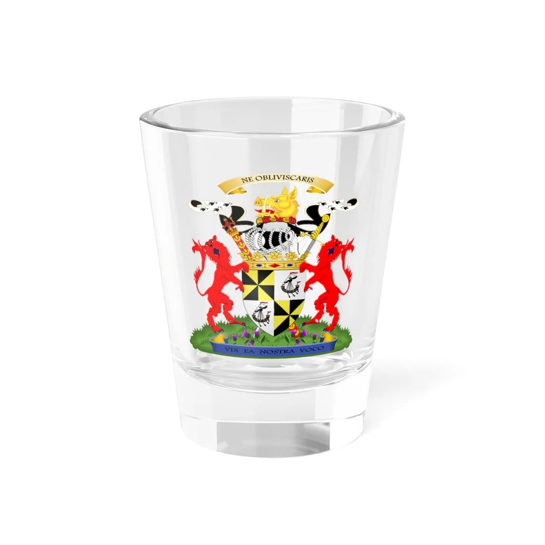 Duke of Argyll coat of arms (Scotland) (Coat of Arms) Shot Glass 1.5oz 1.5oz - Go Mug Yourself