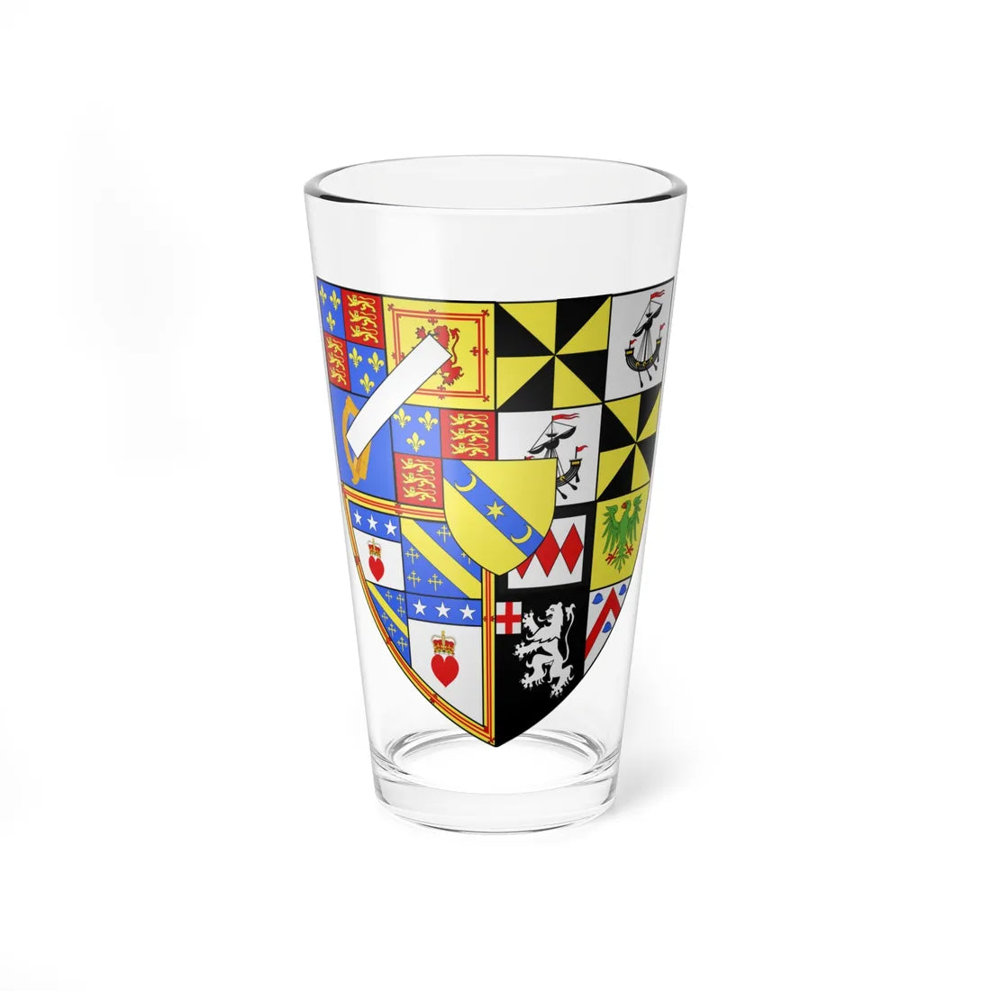 Duke of Buccleuch arms (Scotland) (Coat of Arms) Pint Glass 16oz 16oz - Go Mug Yourself