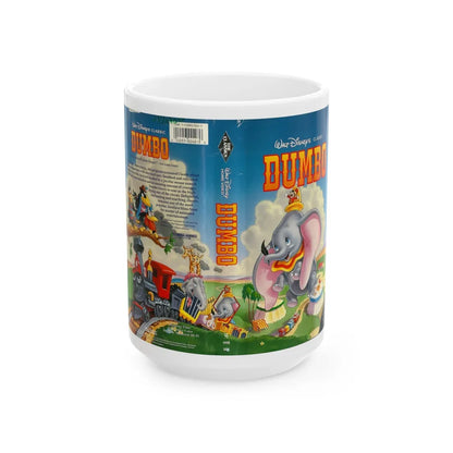 DUMBO WALT DISNEY THE CLASSICS VERSION 2 (VHS COVER) - White Coffee Mug-15oz-Go Mug Yourself