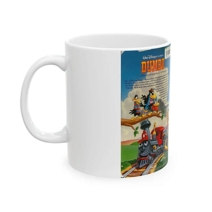 DUMBO WALT DISNEY THE CLASSICS VERSION 2 (VHS COVER) - White Coffee Mug-Go Mug Yourself