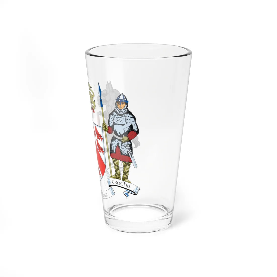 Dundalk Town Crest (Ireland) (Coat of Arms) Pint Glass 16oz - Go Mug Yourself