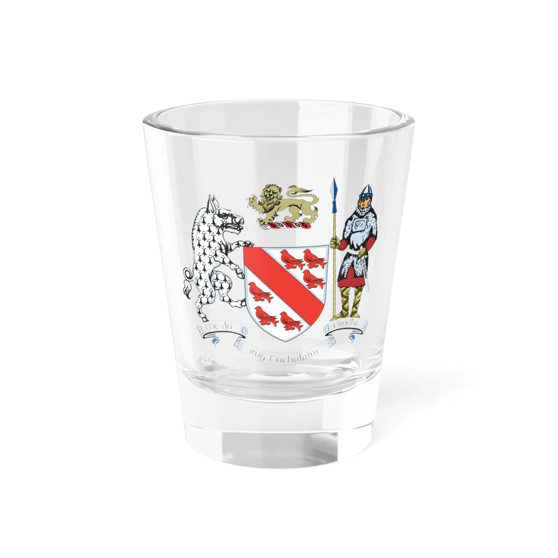 Dundalk Town Crest (Ireland) (Coat of Arms) Shot Glass 1.5oz 1.5oz - Go Mug Yourself