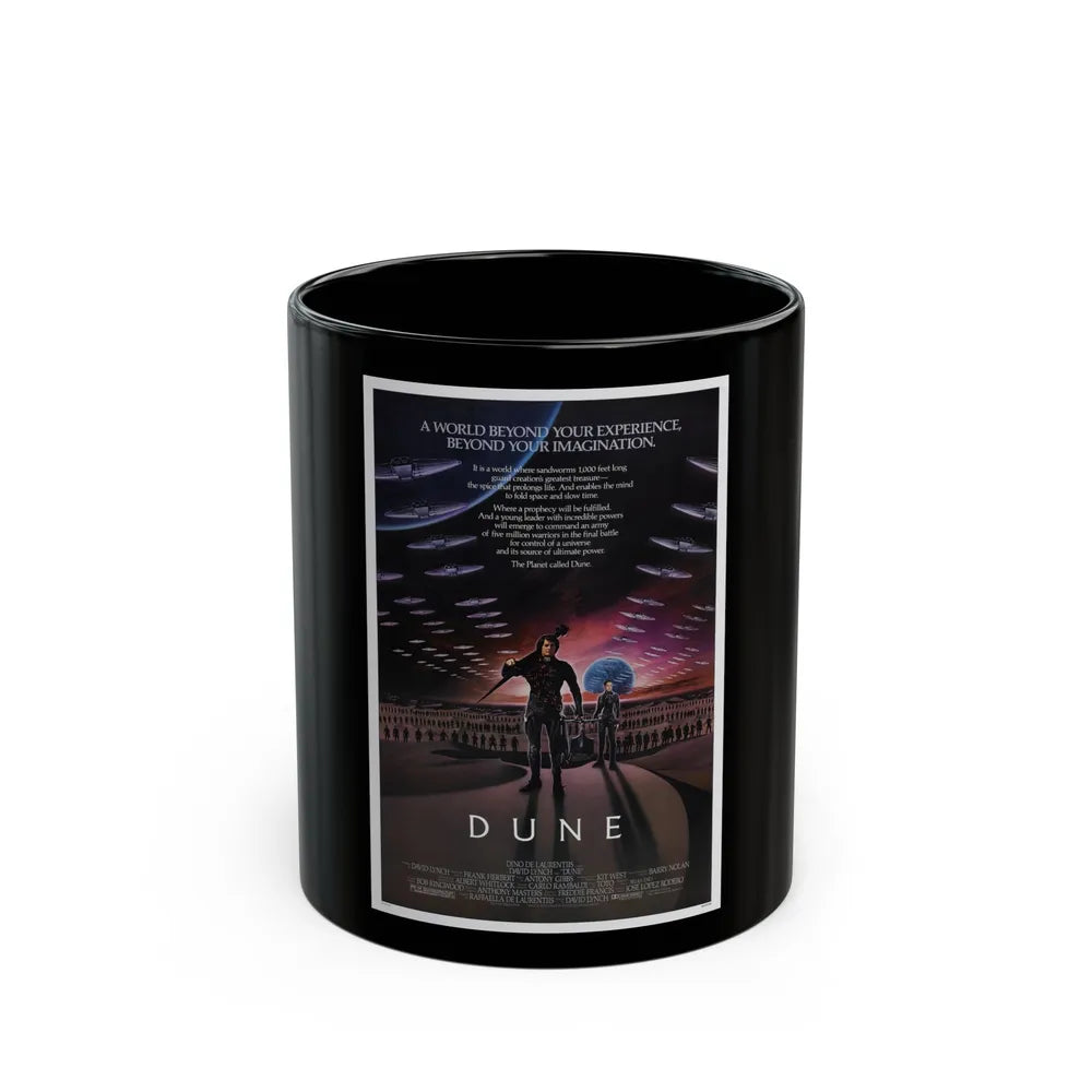 DUNE 1984 Movie Poster - Black Coffee Mug-11oz-Go Mug Yourself