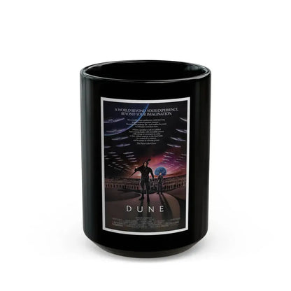 DUNE 1984 Movie Poster - Black Coffee Mug 15oz - Go Mug Yourself