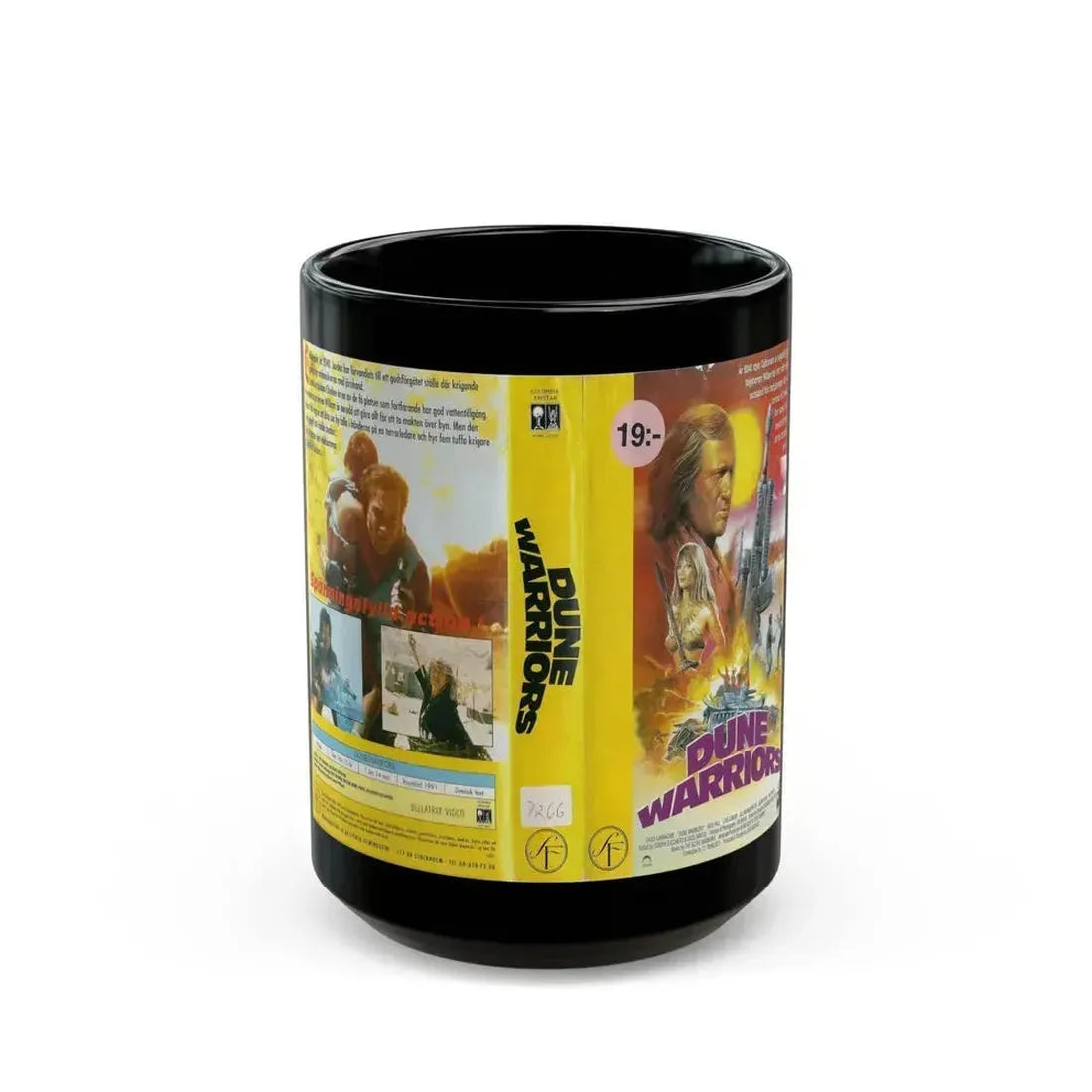 DUNE WARRIORS (VHS COVER) - Black Coffee Mug 15oz - Go Mug Yourself