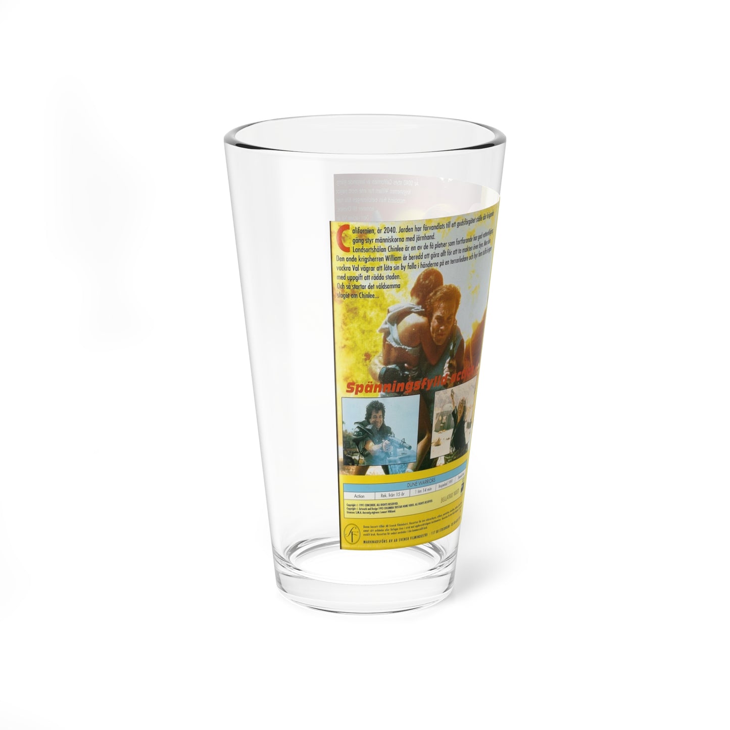 DUNE WARRIORS (VHS COVER) Pint Glass 16oz-Go Mug Yourself