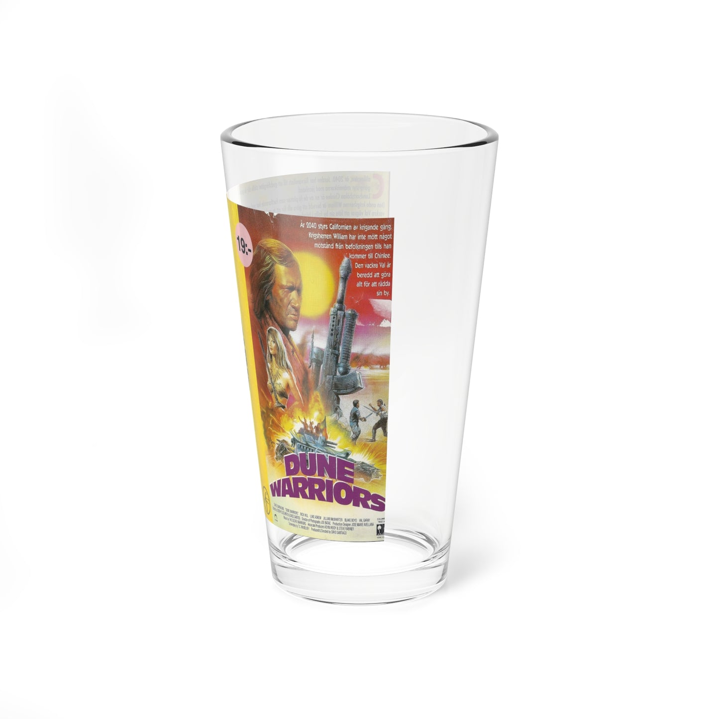 DUNE WARRIORS (VHS COVER) Pint Glass 16oz-Go Mug Yourself