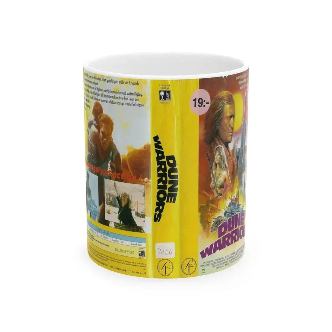 DUNE WARRIORS (VHS COVER) - White Coffee Mug 11oz - Go Mug Yourself