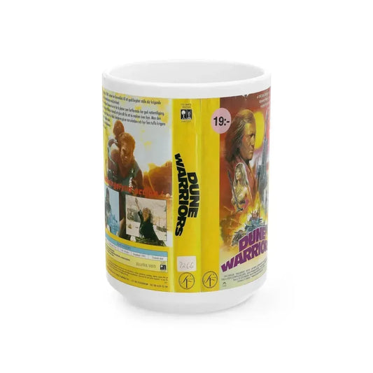 DUNE WARRIORS (VHS COVER) - White Coffee Mug 15oz - Go Mug Yourself