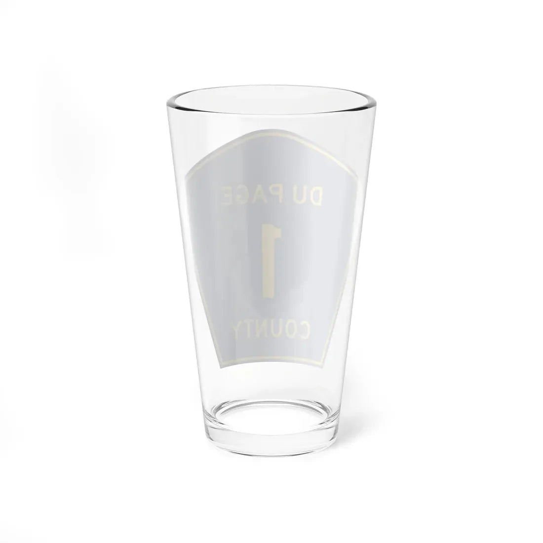 DuPage County 1 (Illinois) (Road Sign) Pint Glass 16oz - Go Mug Yourself