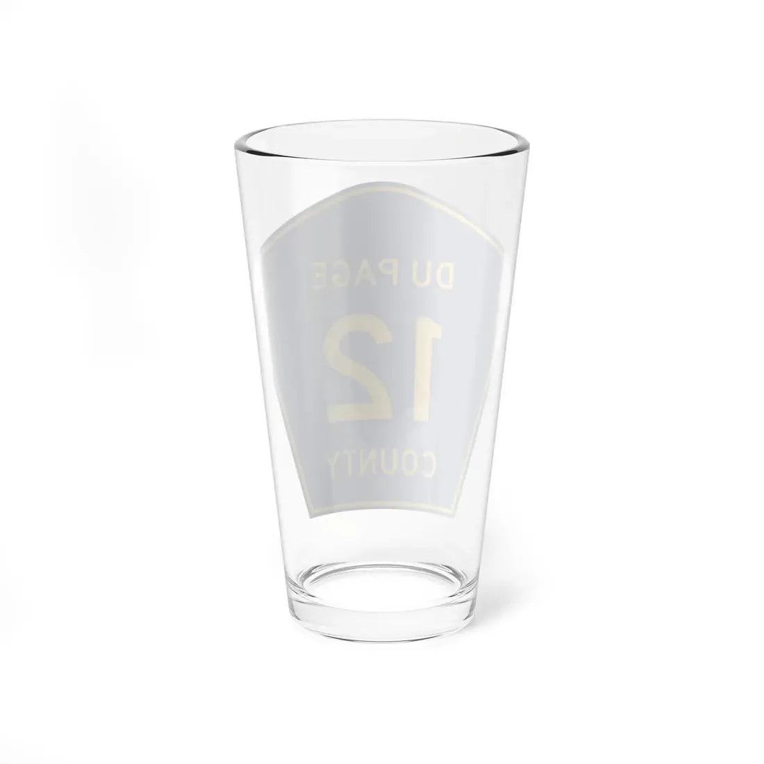DuPage County 12 (Illinois) (Road Sign) Pint Glass 16oz - Go Mug Yourself