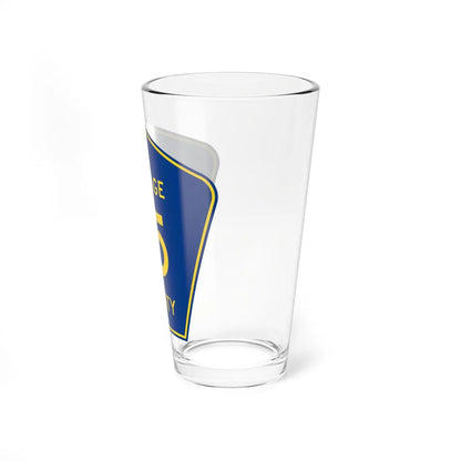 DuPage County 15 (Illinois) (Road Sign) Pint Glass 16oz - Go Mug Yourself