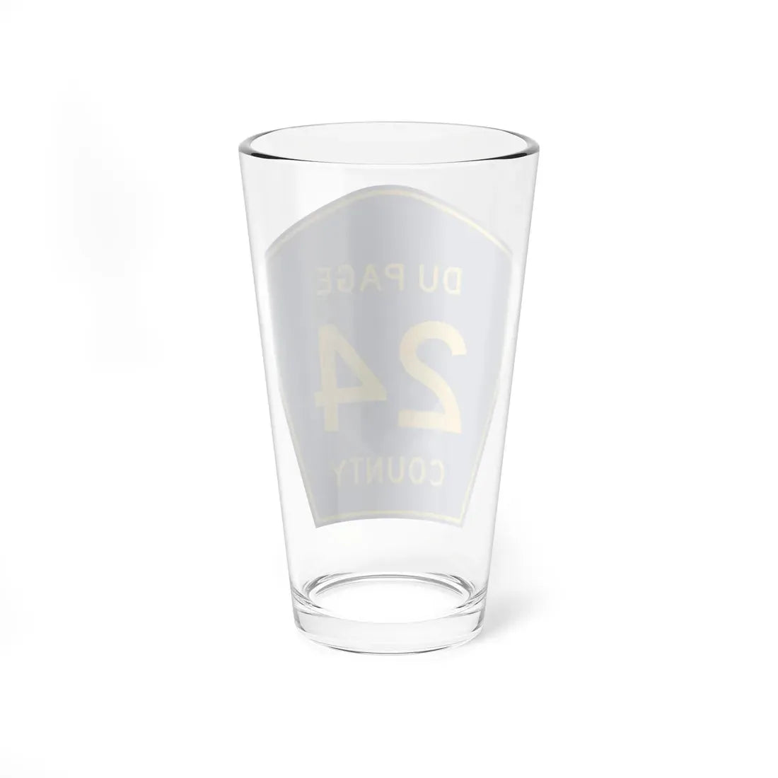 DuPage County 24 (Illinois) (Road Sign) Pint Glass 16oz - Go Mug Yourself