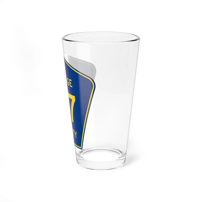 DuPage County 27 (Illinois) (Road Sign) Pint Glass 16oz - Go Mug Yourself