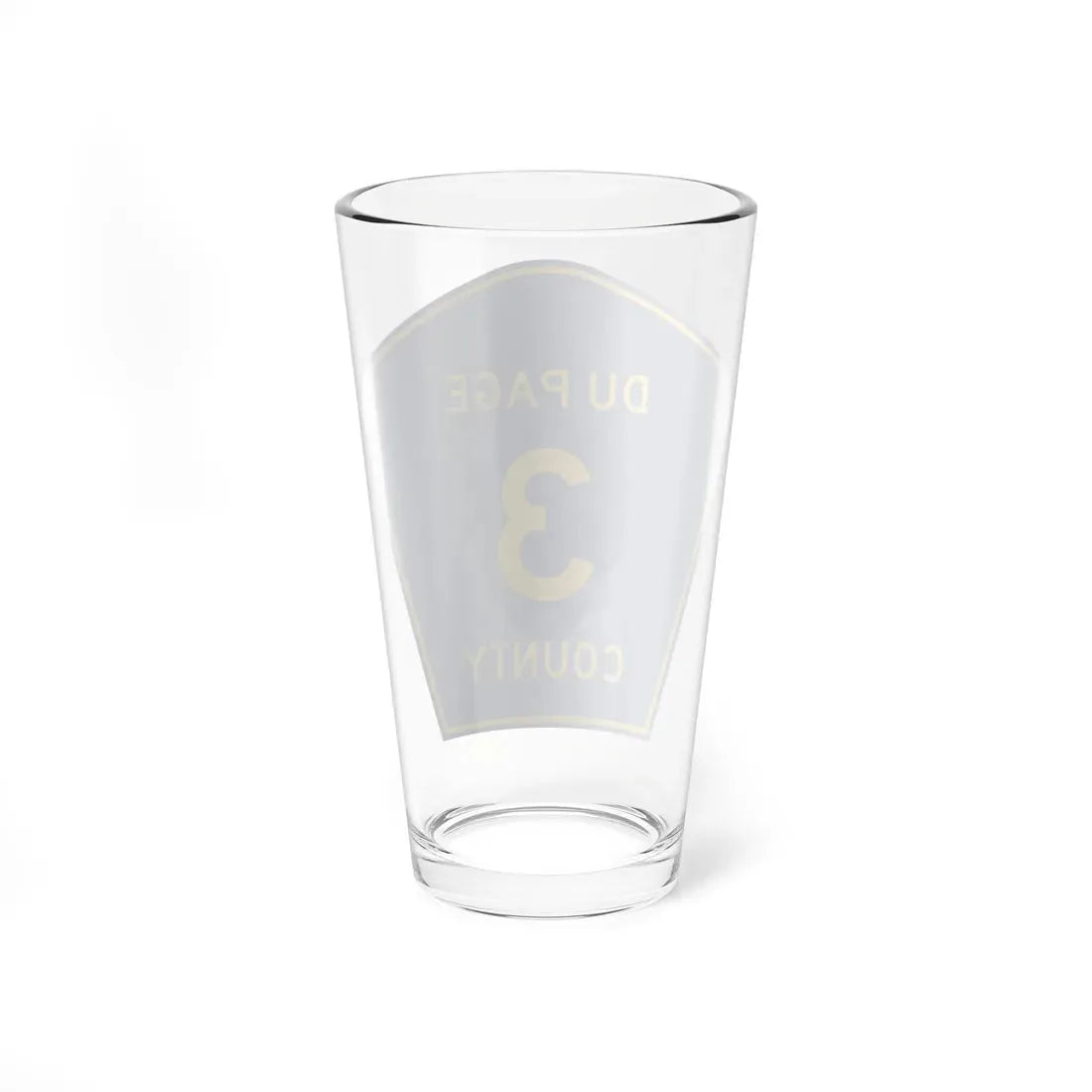DuPage County 3 (Illinois) (Road Sign) Pint Glass 16oz - Go Mug Yourself