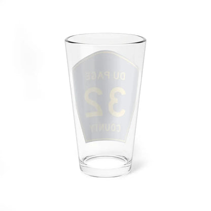 DuPage County 32 (Illinois) (Road Sign) Pint Glass 16oz - Go Mug Yourself