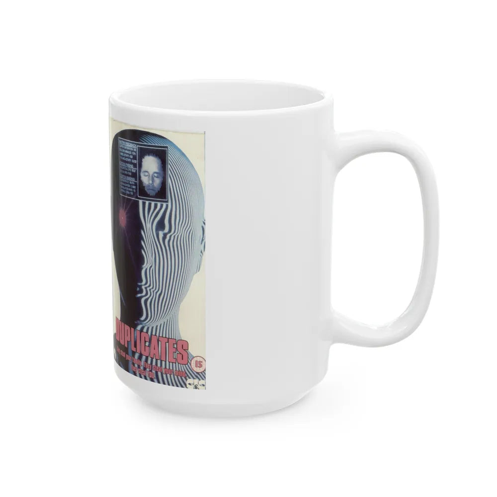 DUPLICATES (VHS COVER) - White Coffee Mug-Go Mug Yourself