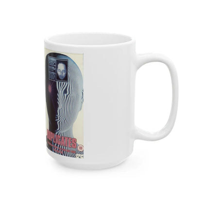 DUPLICATES (VHS COVER) - White Coffee Mug-Go Mug Yourself