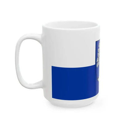 Durbe flag (Latvia) White Coffee Mug - Go Mug Yourself