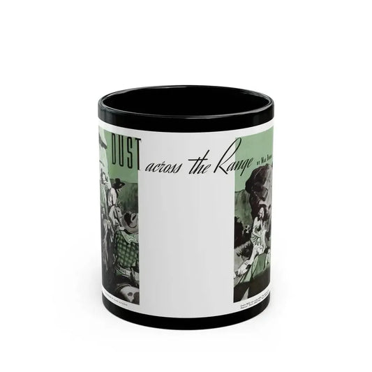 Dust Across The Range (1), The American Magazine, December 1937 - Black Coffee Mug 11oz - Go Mug Yourself