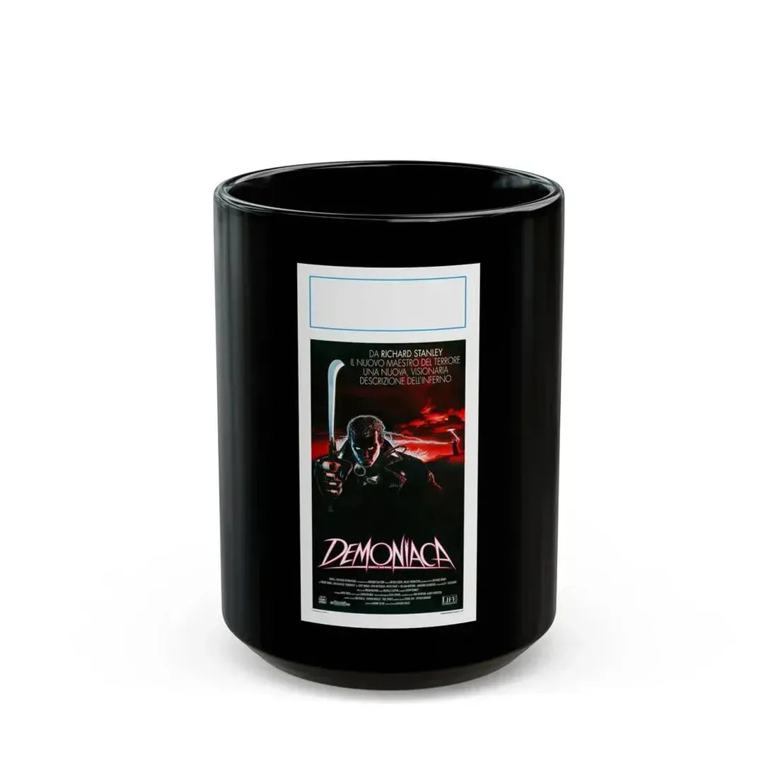 DUST DEVIL (ITALIAN) 1992 Movie Poster - Black Coffee Mug 15oz - Go Mug Yourself