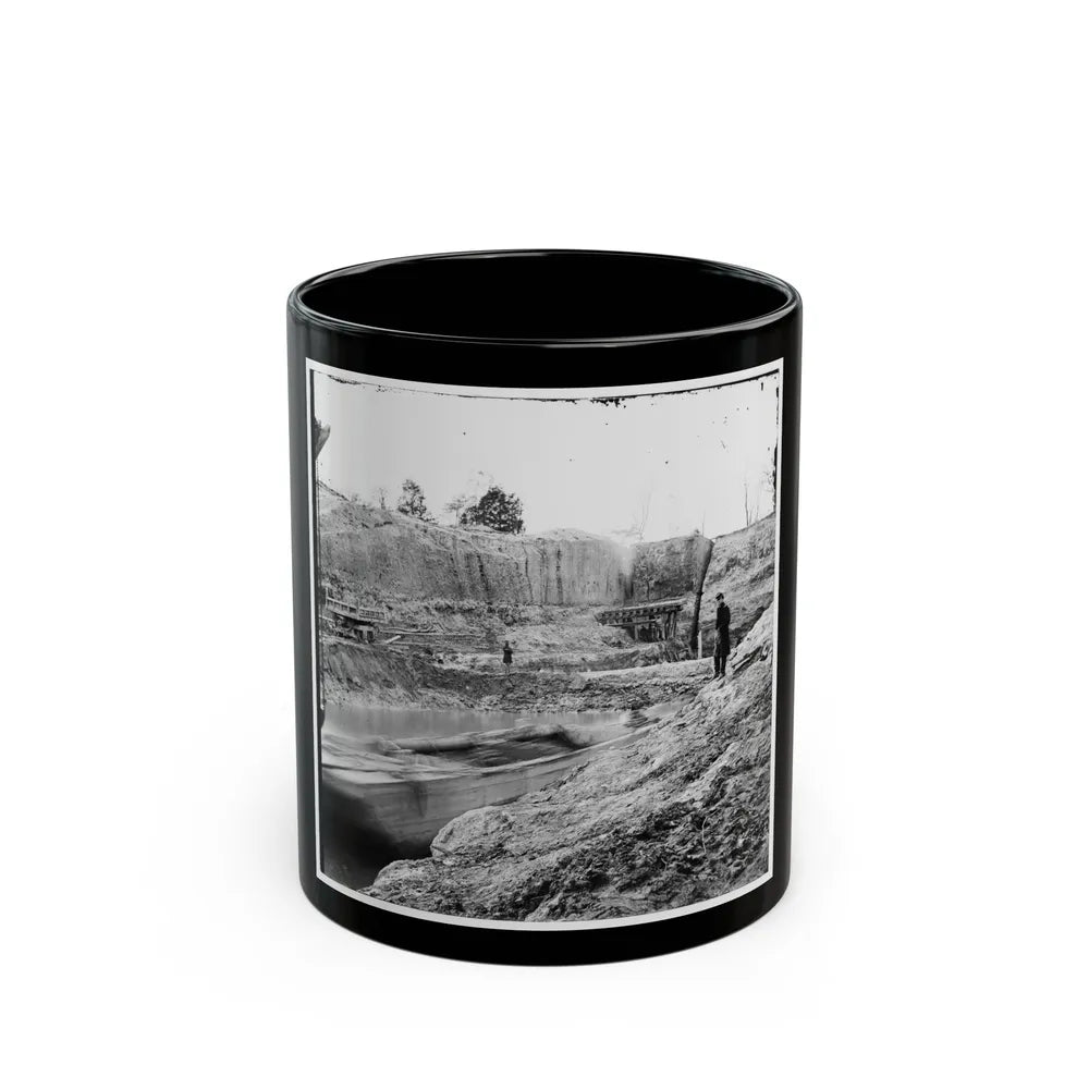 Dutch Gap, Va. The Canal Under Construction (U.S. Civil War) Black Coffee Mug-11oz-Go Mug Yourself