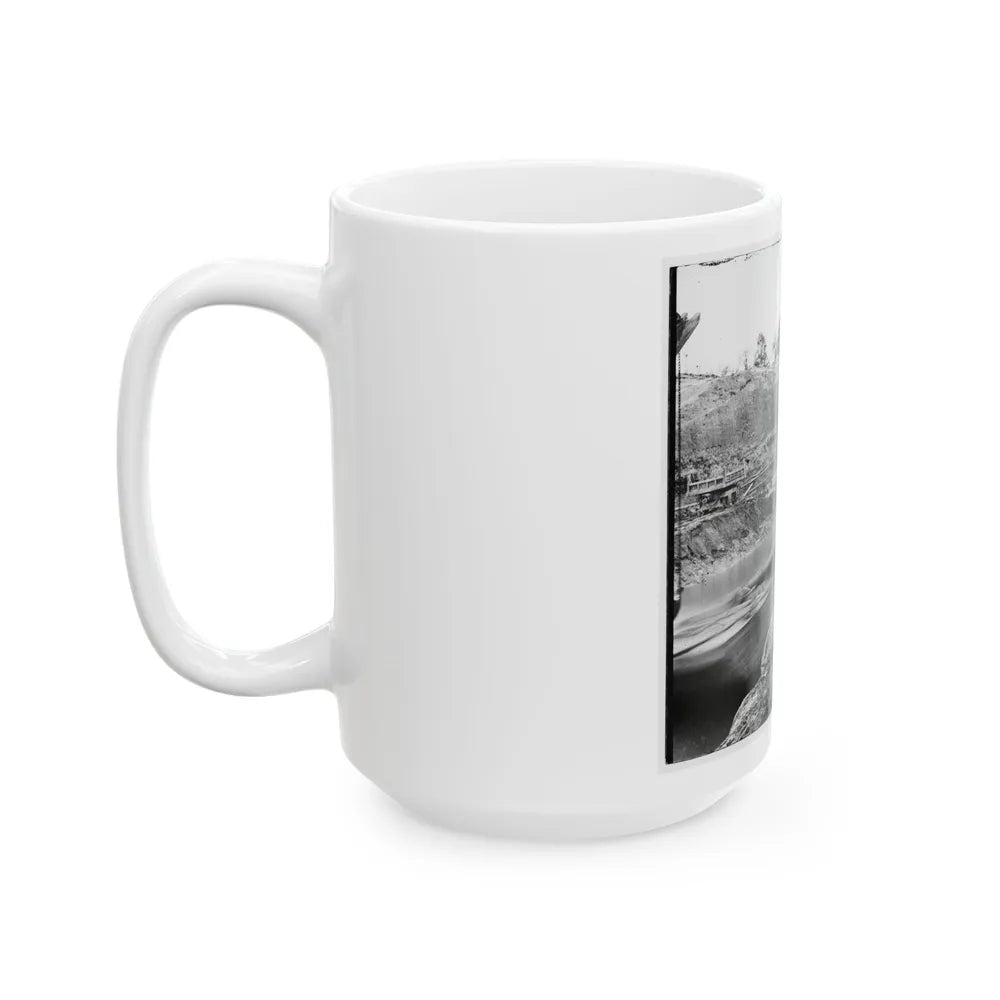 Dutch Gap, Va. The Canal Under Construction (U.S. Civil War) White Coffee Mug-Go Mug Yourself