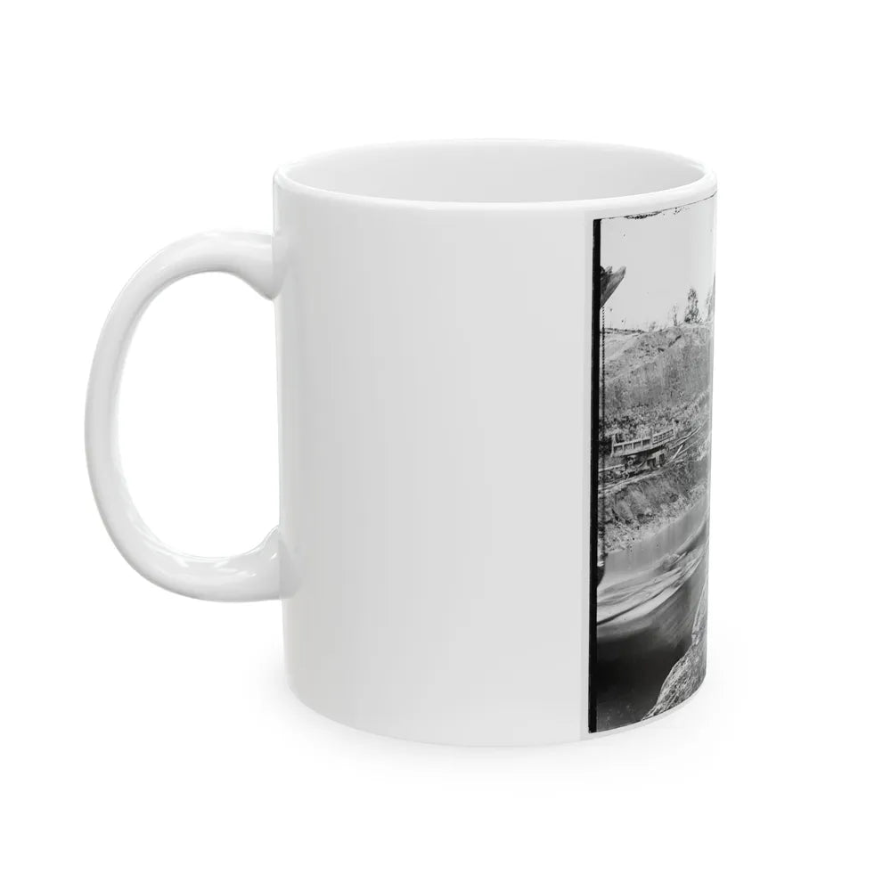 Dutch Gap, Va. The Canal Under Construction (U.S. Civil War) White Coffee Mug-Go Mug Yourself