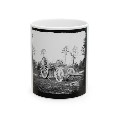 Dutch Gap, Va., Vicinity. Sling For Transporting Big Guns (U.S. Civil War) White Coffee Mug-11oz-Go Mug Yourself