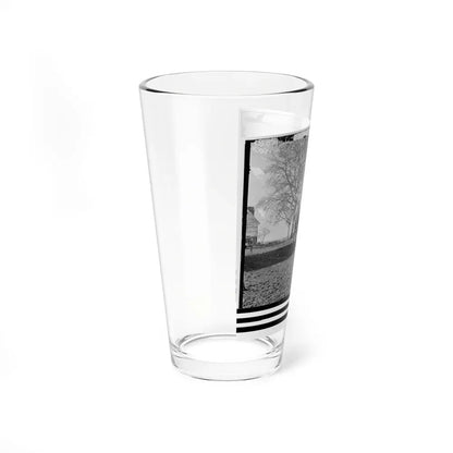 Dutch Gap, Virginia (Vicinity). Pontoon Boats On Wheeled Carriages At Deserted Farm House Near Dutch Gap Canal (U.S. Civil War) Pint Glass 16oz - Go Mug Yourself