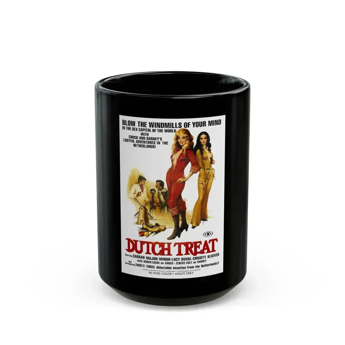 DUTCH TREAT 1987 Movie Poster - Black Coffee Mug 15oz - Go Mug Yourself