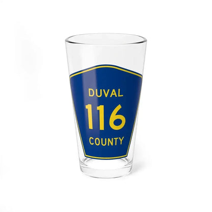 Duval County 116 (Florida) (Road Sign) Pint Glass 16oz 16oz - Go Mug Yourself