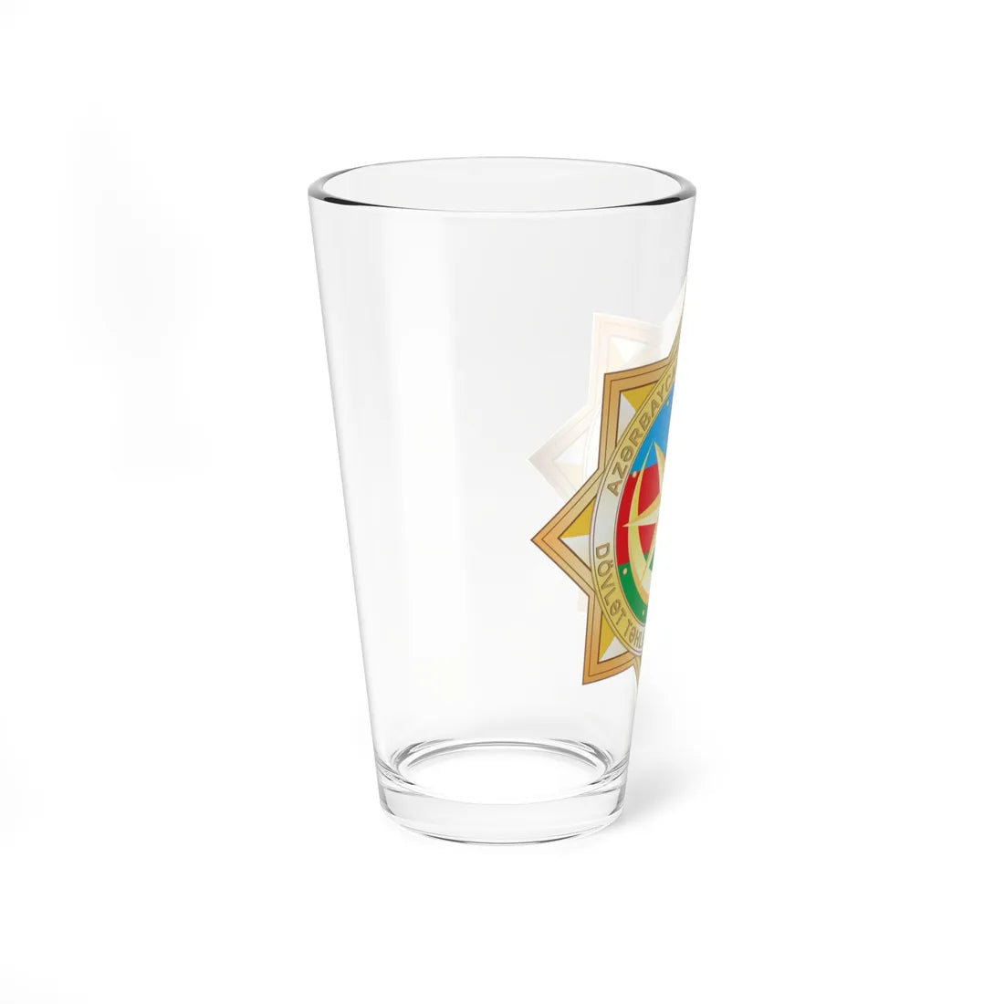 Dövlət Təhlükəsizliyi Xidmətinin loqosu (Azerbaijan) (Coat of Arms) Pint Glass 16oz - Go Mug Yourself