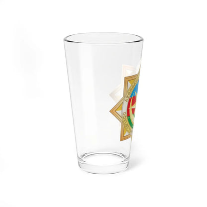 Dövlət Təhlükəsizliyi Xidmətinin loqosu (Azerbaijan) (Coat of Arms) Pint Glass 16oz - Go Mug Yourself