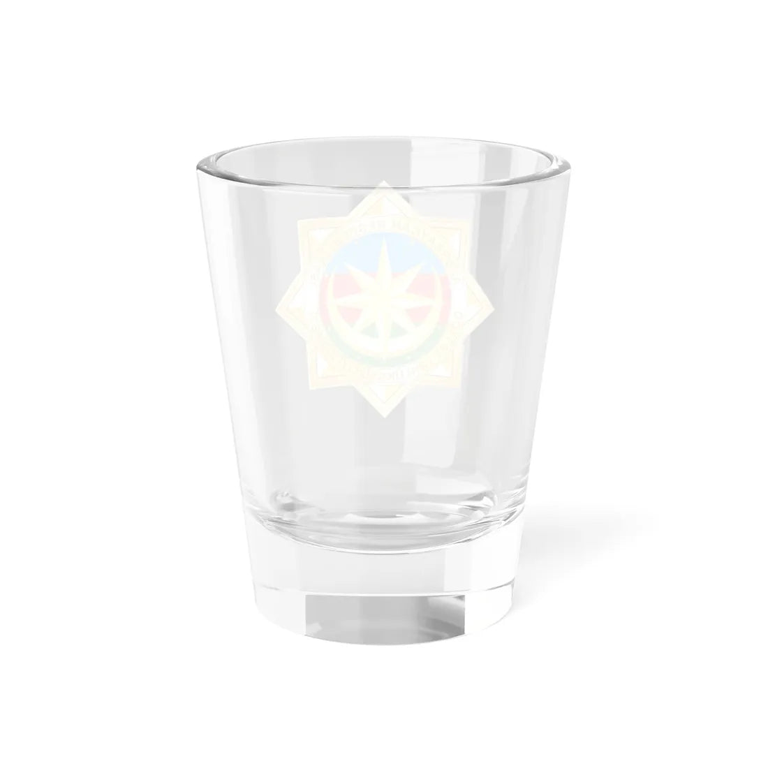 Dövlət Təhlükəsizliyi Xidmətinin loqosu (Azerbaijan) (Coat of Arms) Shot Glass 1.5oz - Go Mug Yourself