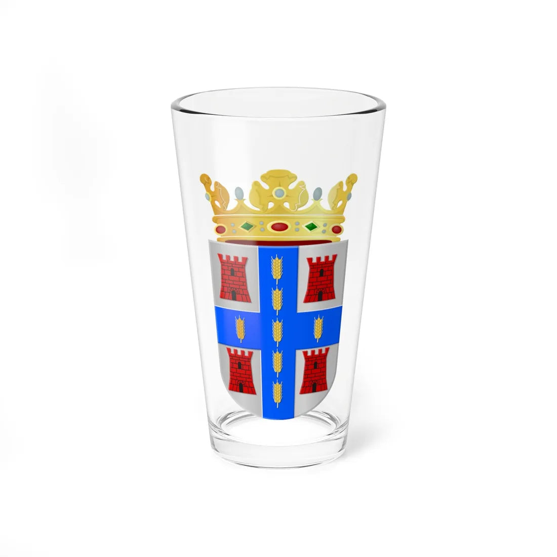 Dwingeloo wapen 1963 (Netherlands) (Coat of Arms) Pint Glass 16oz 16oz - Go Mug Yourself