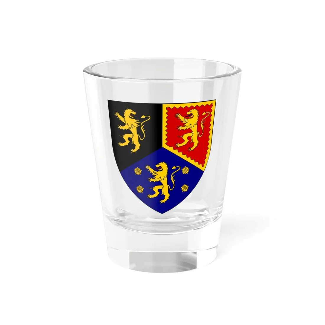 DYFED Shield (United Kingdom) (Coat of Arms) Shot Glass 1.5oz 1.5oz - Go Mug Yourself