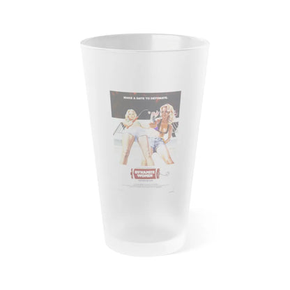 DYNAMITE WOMEN 1976 Movie Poster - Frosted Pint Glass 16oz-16oz-Frosted-Go Mug Yourself