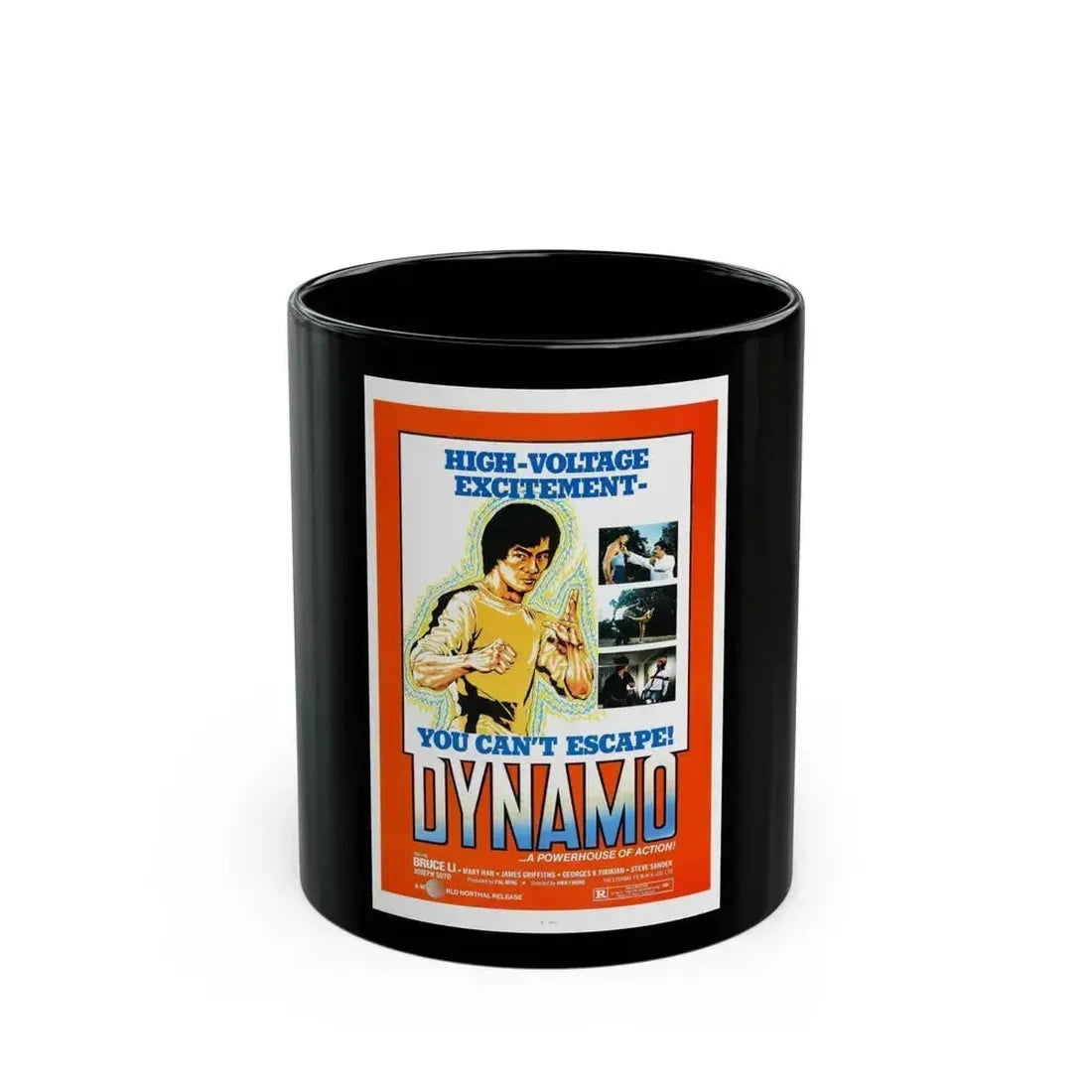 DYNAMO 1978 Movie Poster - Black Coffee Mug 11oz - Go Mug Yourself