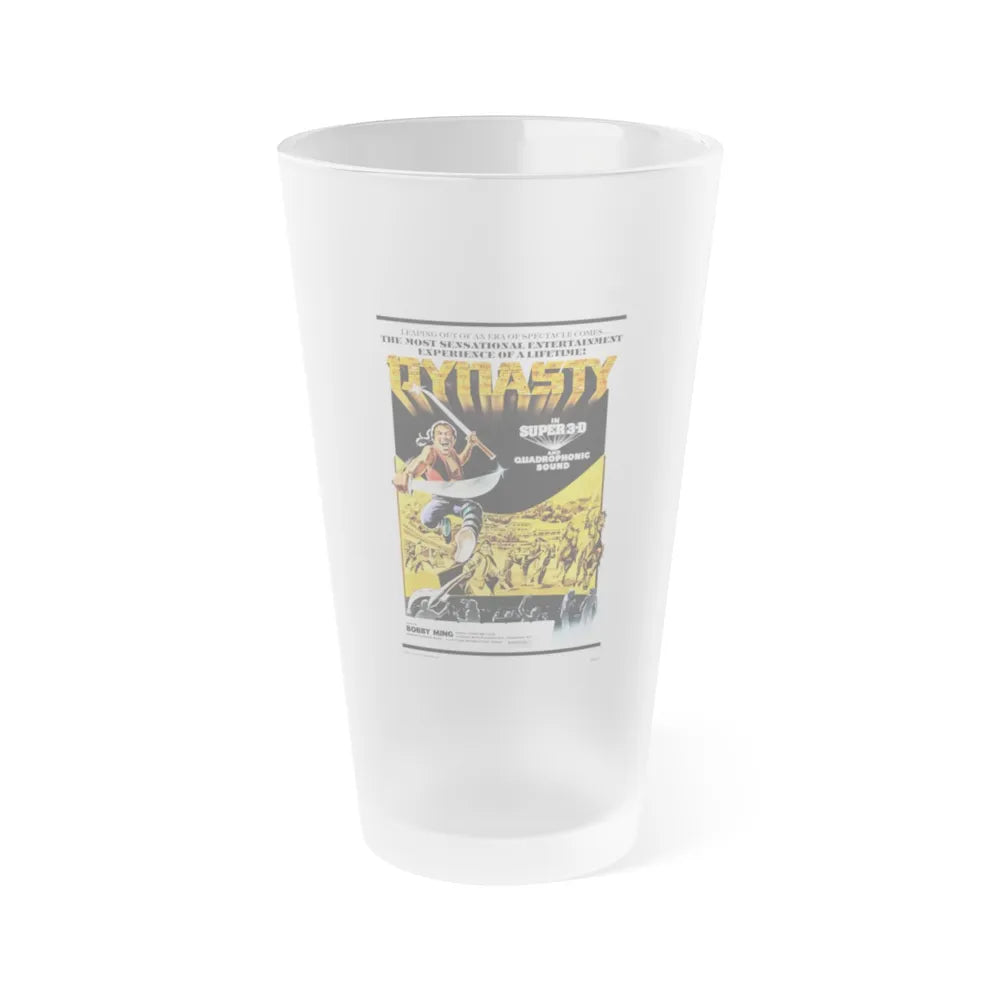 DYNASTY 1977 Movie Poster - Frosted Pint Glass 16oz-16oz-Frosted-Go Mug Yourself