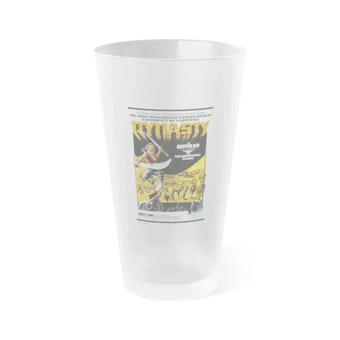 DYNASTY 1977 Movie Poster - Frosted Pint Glass 16oz 16oz Frosted - Go Mug Yourself