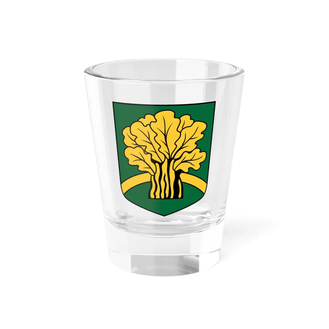 Dzelzavas pagasta ģerbonis (Latvia) (Coat of Arms) Shot Glass 1.5oz 1.5oz - Go Mug Yourself